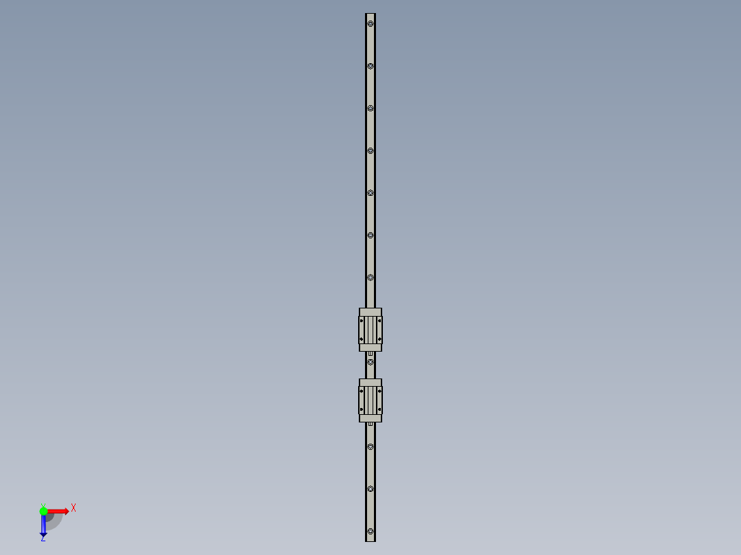 HGH-15CA-线轨4俯视图
