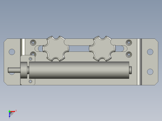 3111牵引机入料口滚筒组件01俯视缩略图