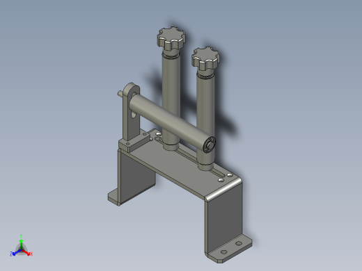 3111牵引机入料口滚筒组件01正等轴测缩略图