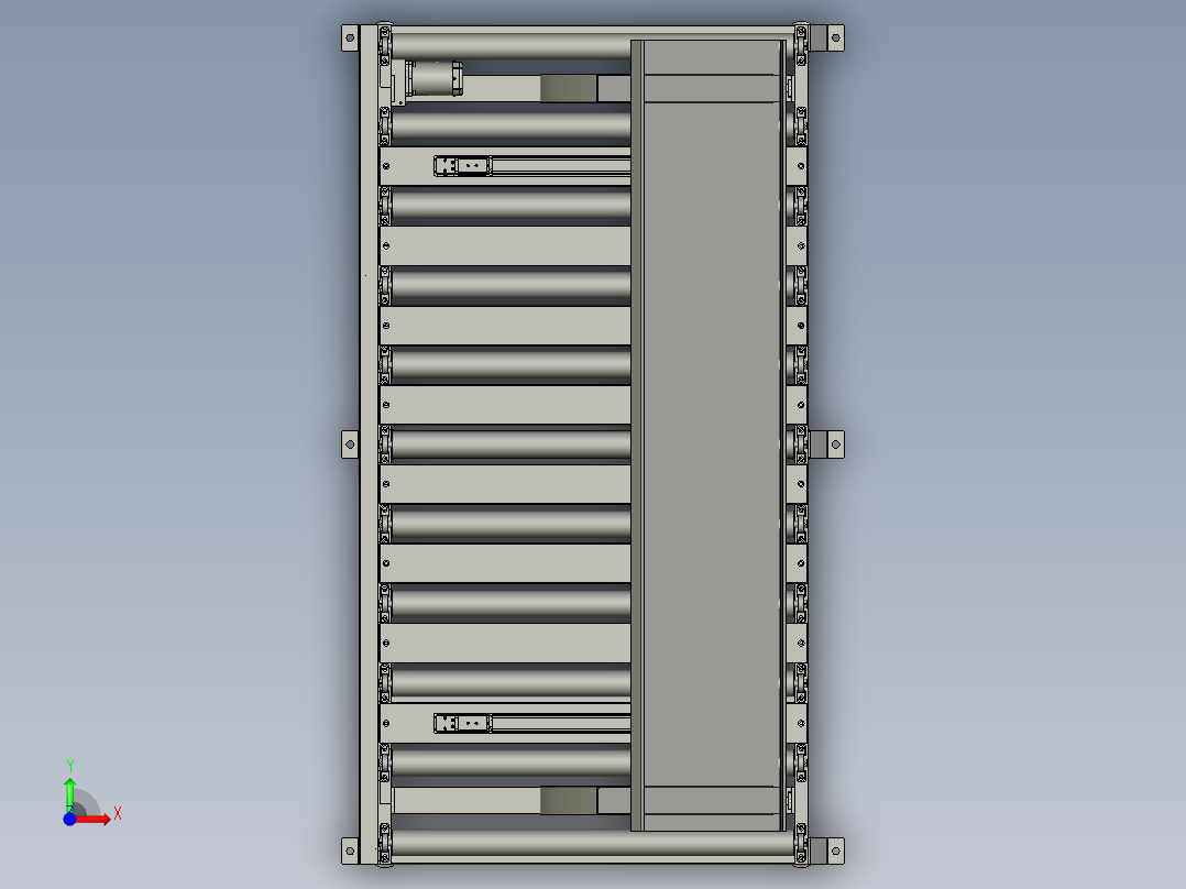 N2前后定位自动折弯组件前视图