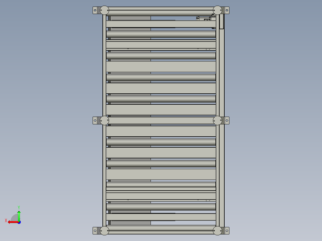 N2前后定位自动折弯组件后视图
