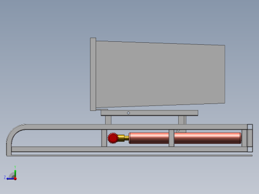 挂桶垃圾车提升装置三维模型-- 1271153--249右视缩略图