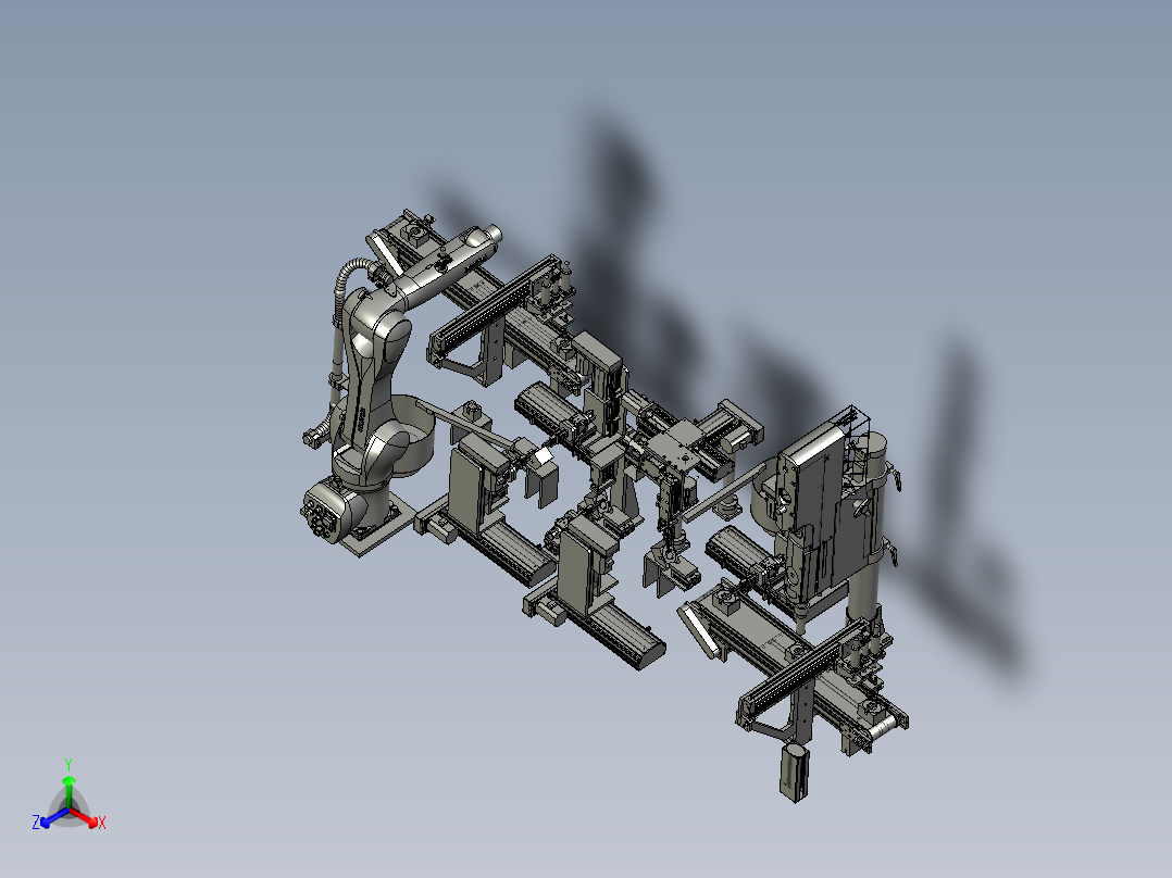 卡座装配超声部分正等轴测图