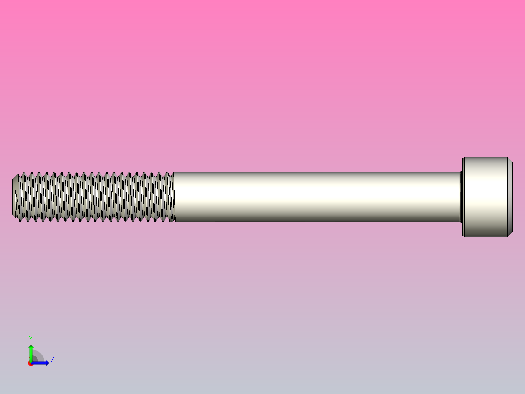 DIN_EN_ISO_4762_M10x90.ipt内六角螺钉左视图