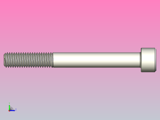 DIN_EN_ISO_4762_M10x90.ipt内六角螺钉左视缩略图