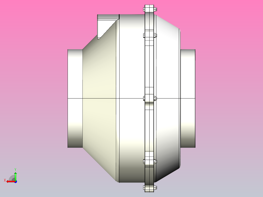 GKE200L管道风机[GKE200L]后视图