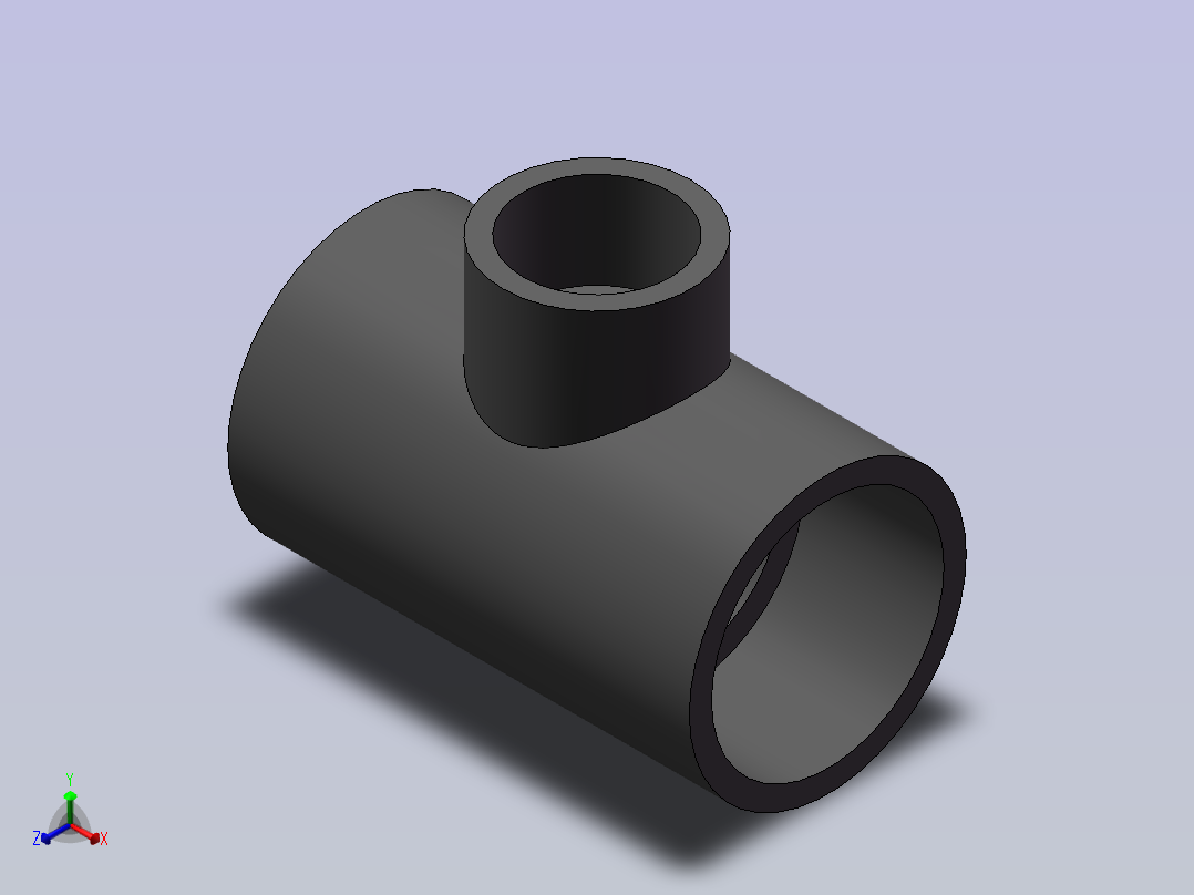 RTee_DN50_32_U-PVC正等轴测图