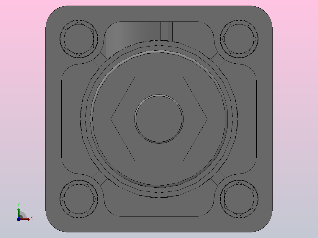 MBB系列标准气缸[MBBJ-32x200-50-S]前视图