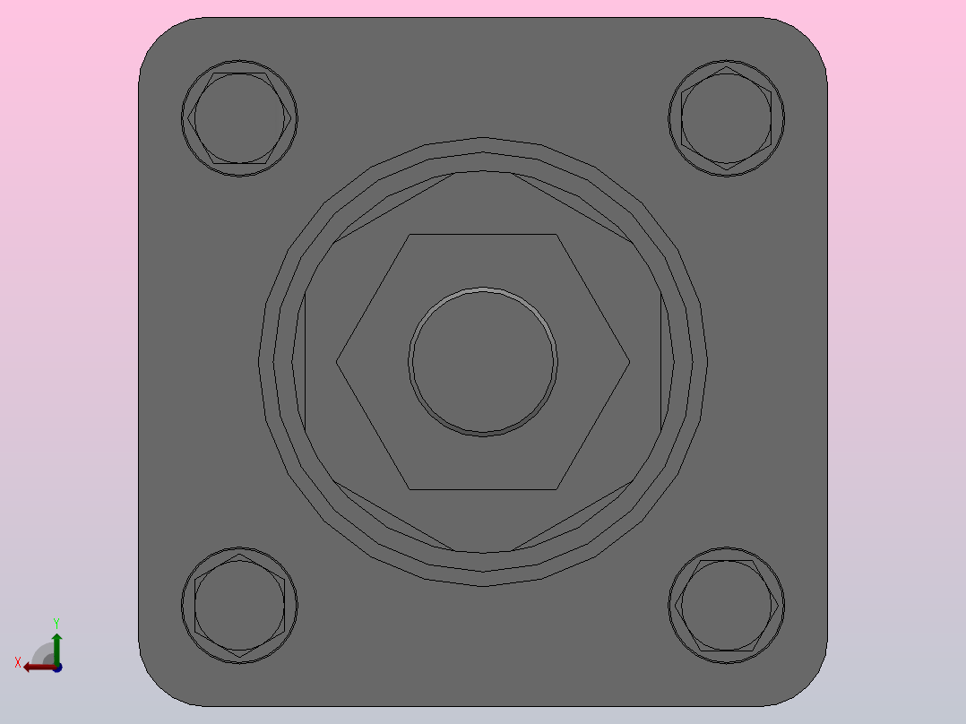 MBB系列标准气缸[MBBJ-32x200-50-S]后视图