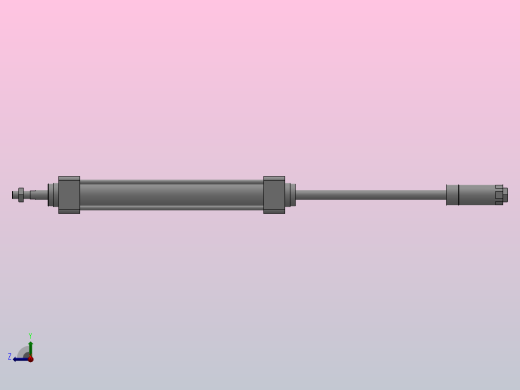 MBB系列标准气缸[MBBJ-32x200-50-S]右视缩略图