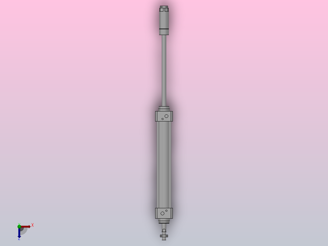 MBB系列标准气缸[MBBJ-32x200-50-S]俯视图