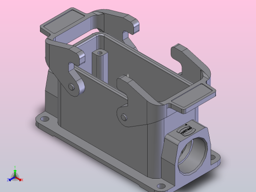 重载矩形航空插头座