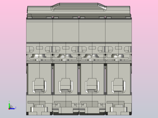 NB1-63DC 4P直流断路器三维模型左视缩略图