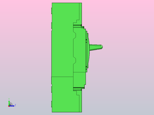 3D_XT_MCCB_M5_4P正泰电气左视缩略图