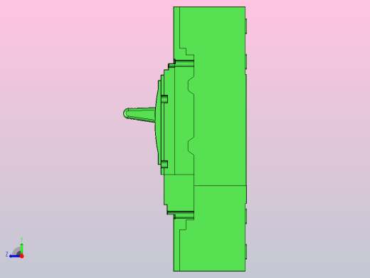3D_XT_MCCB_M5_4P正泰电气右视缩略图