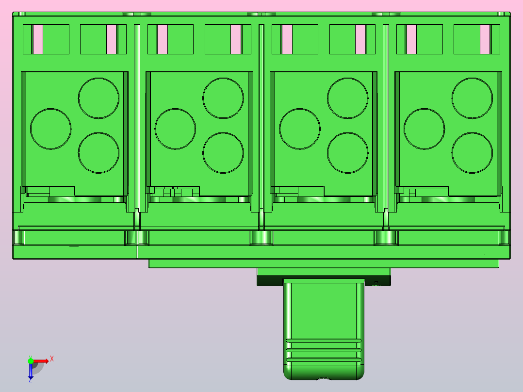3D_XT_MCCB_M5_4P正泰电气俯视图