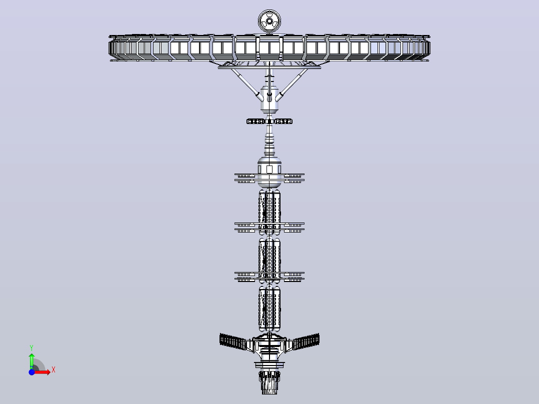 领航员国际空间站前视图