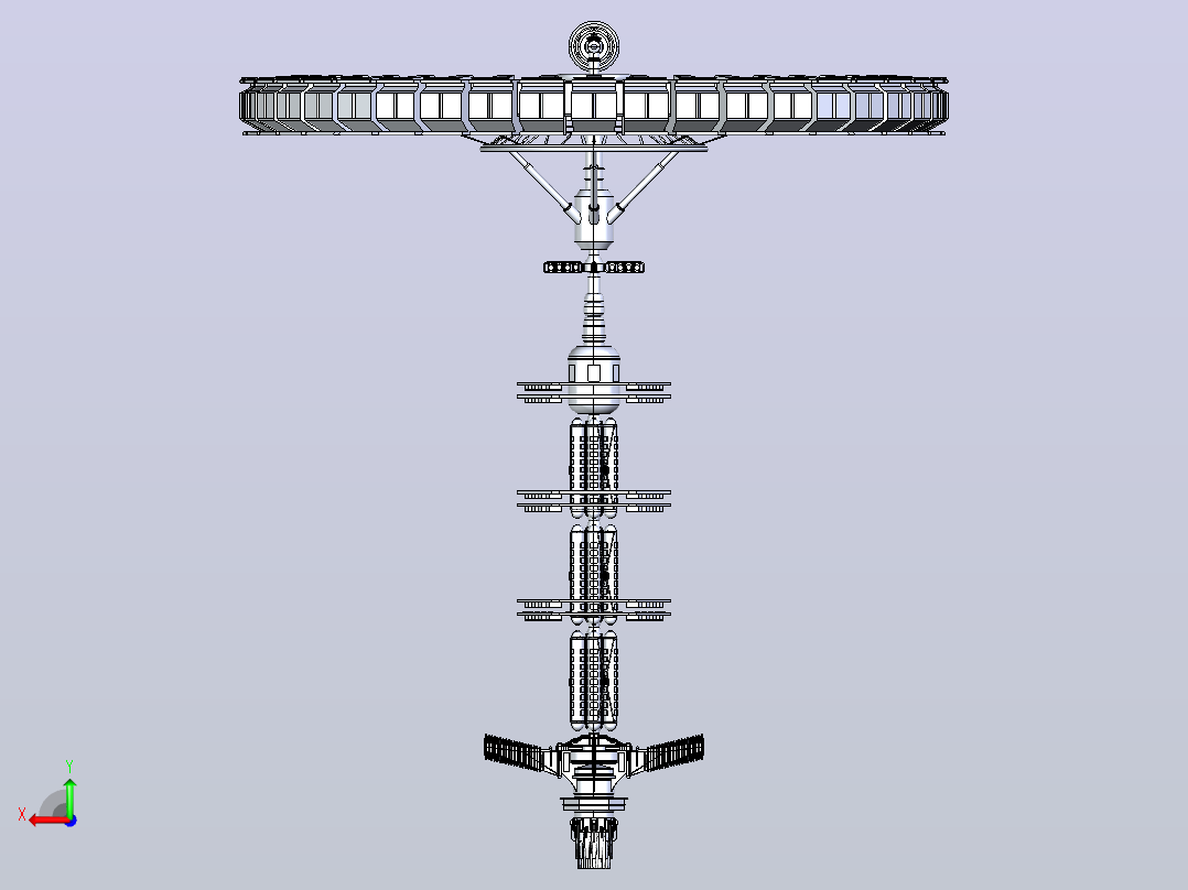 领航员国际空间站后视图