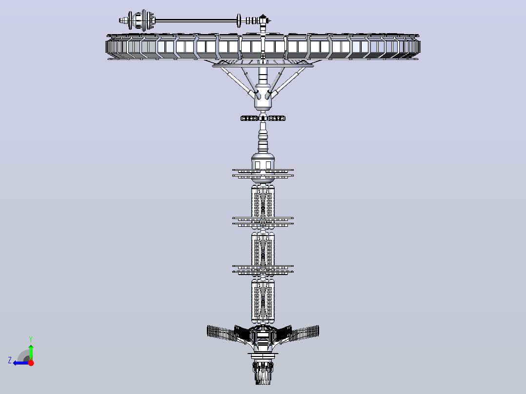 领航员国际空间站右视图