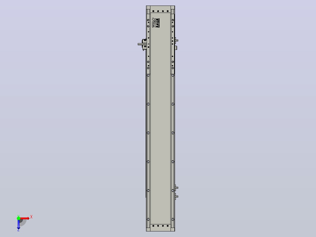 直驱直线电机轴TPA-LNP3-120-35C4-1-L600-3-C-10-N3俯视图