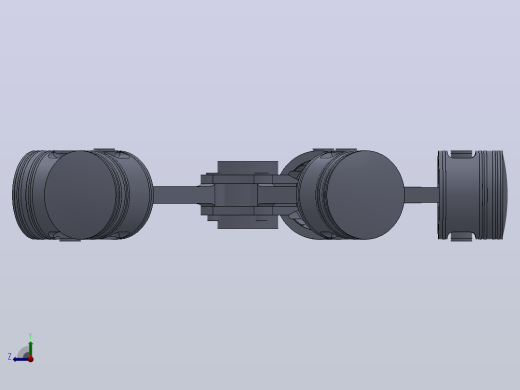 solidworks径向引擎组件右视缩略图