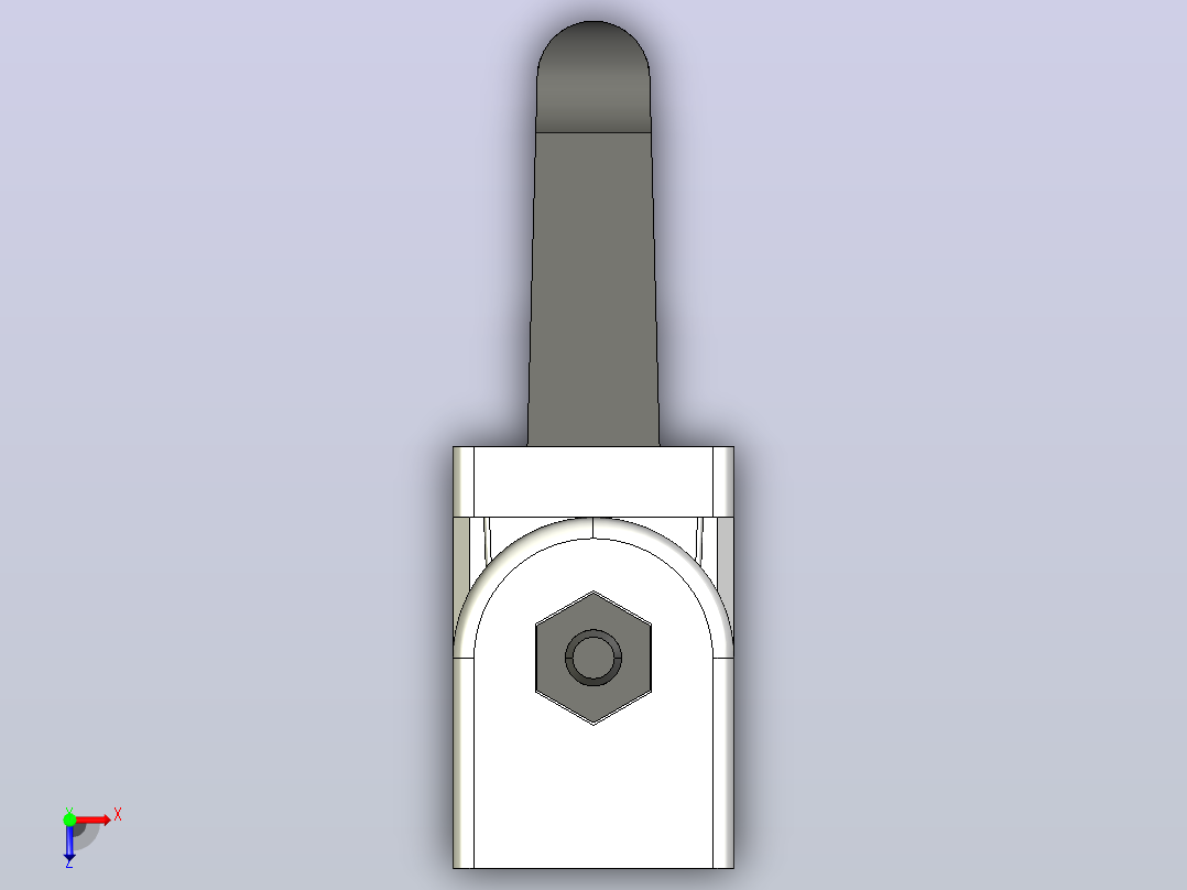带松紧杆重型合页 5 系列 20X20_带松紧杆重型合页 5 系列 20X20俯视图