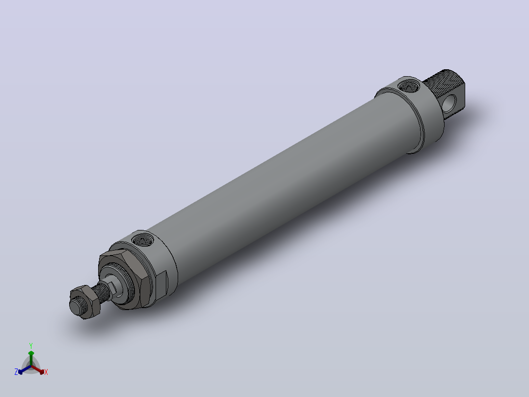 MAL-CA型迷你气缸[MAL-32X150-S-CA]主视图