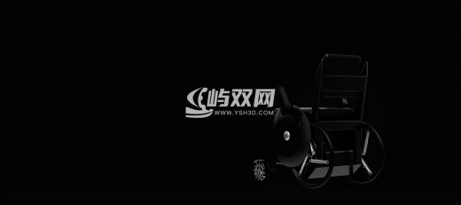 新式轮椅三维模型缩略图