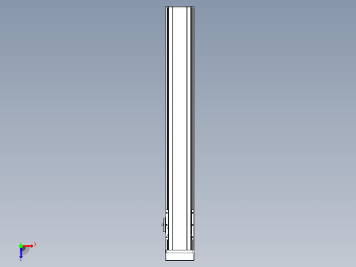 日规模组半封闭丝杆TPA-HNR-105D-1610C-L700-MP-Y-P40-N3俯视缩略图