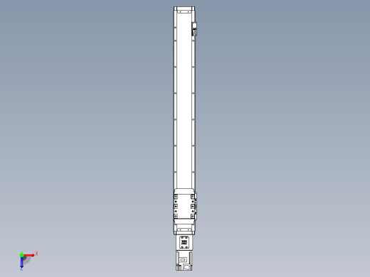 滚珠丝杠直线轴内置导轨TPA-GCR-80-1610C-L650-M-M40-N3俯视缩略图