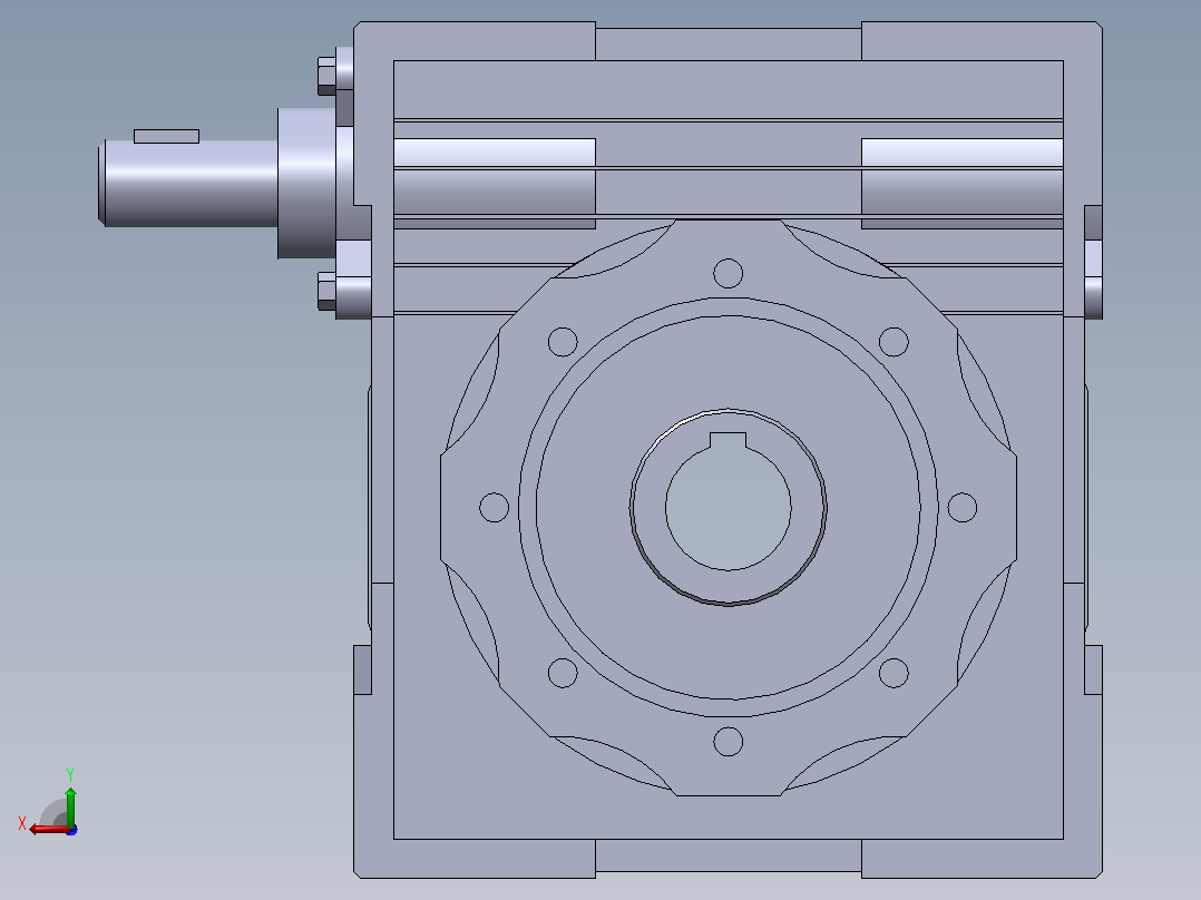 RV减速器模型025系列Solidworks设计后视图