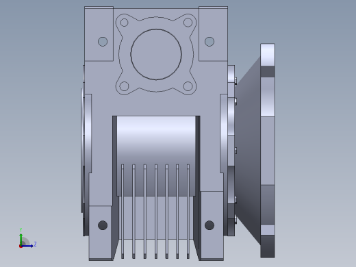 RV减速器模型025系列Solidworks设计左视缩略图