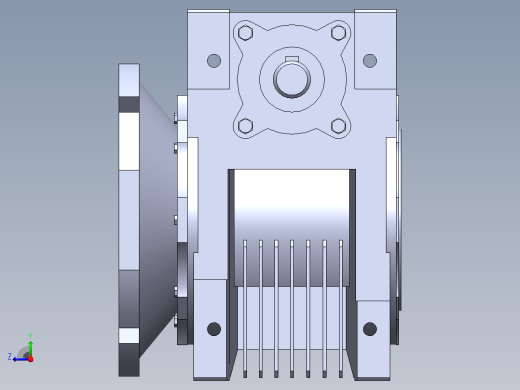 RV减速器模型025系列Solidworks设计右视缩略图