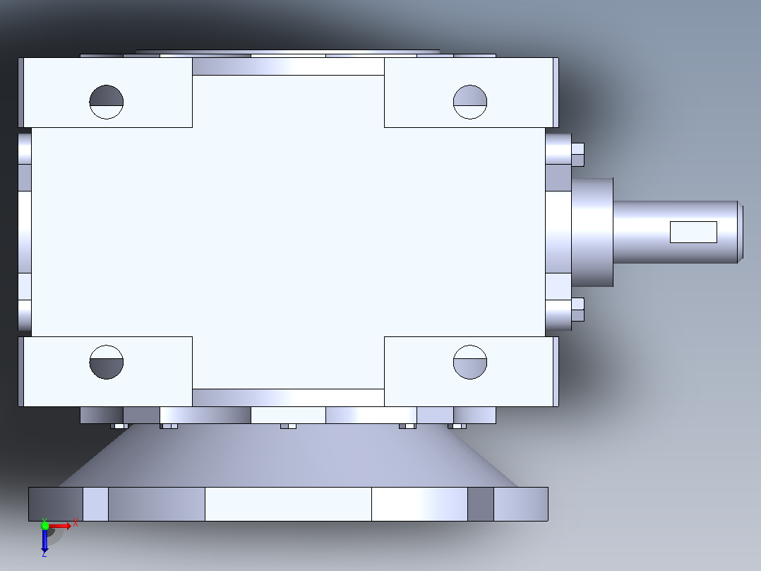 RV减速器模型025系列Solidworks设计俯视图