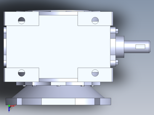 RV减速器模型025系列Solidworks设计俯视缩略图