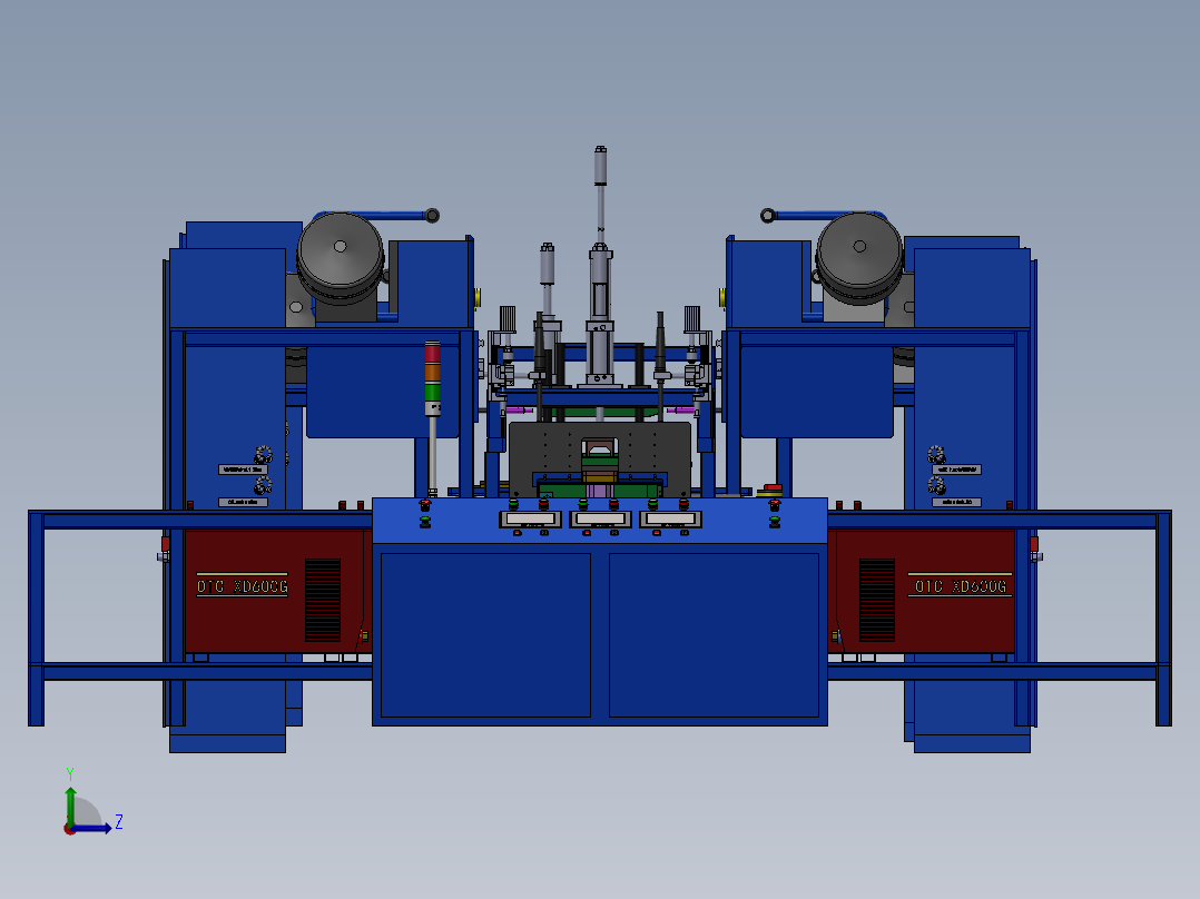 自动化焊接生产线左视图