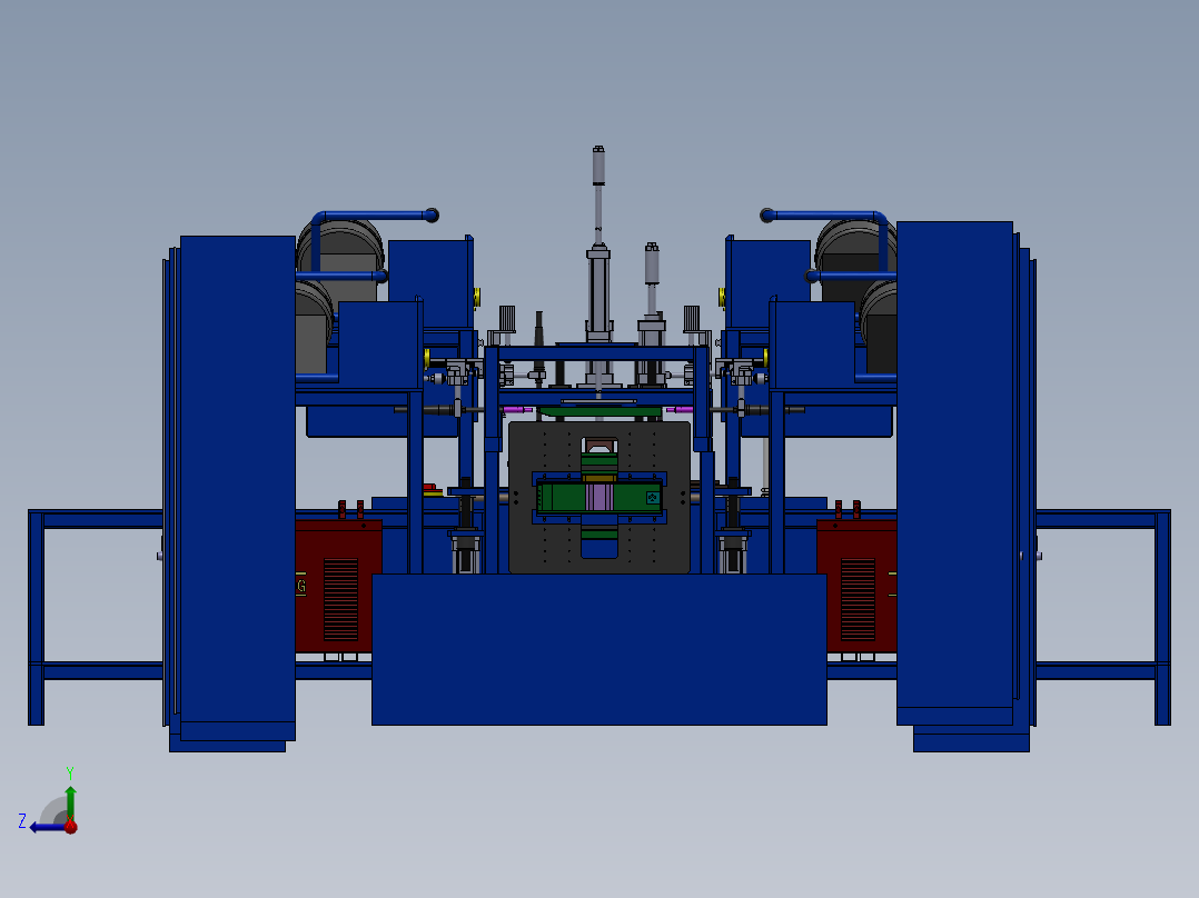 自动化焊接生产线右视图