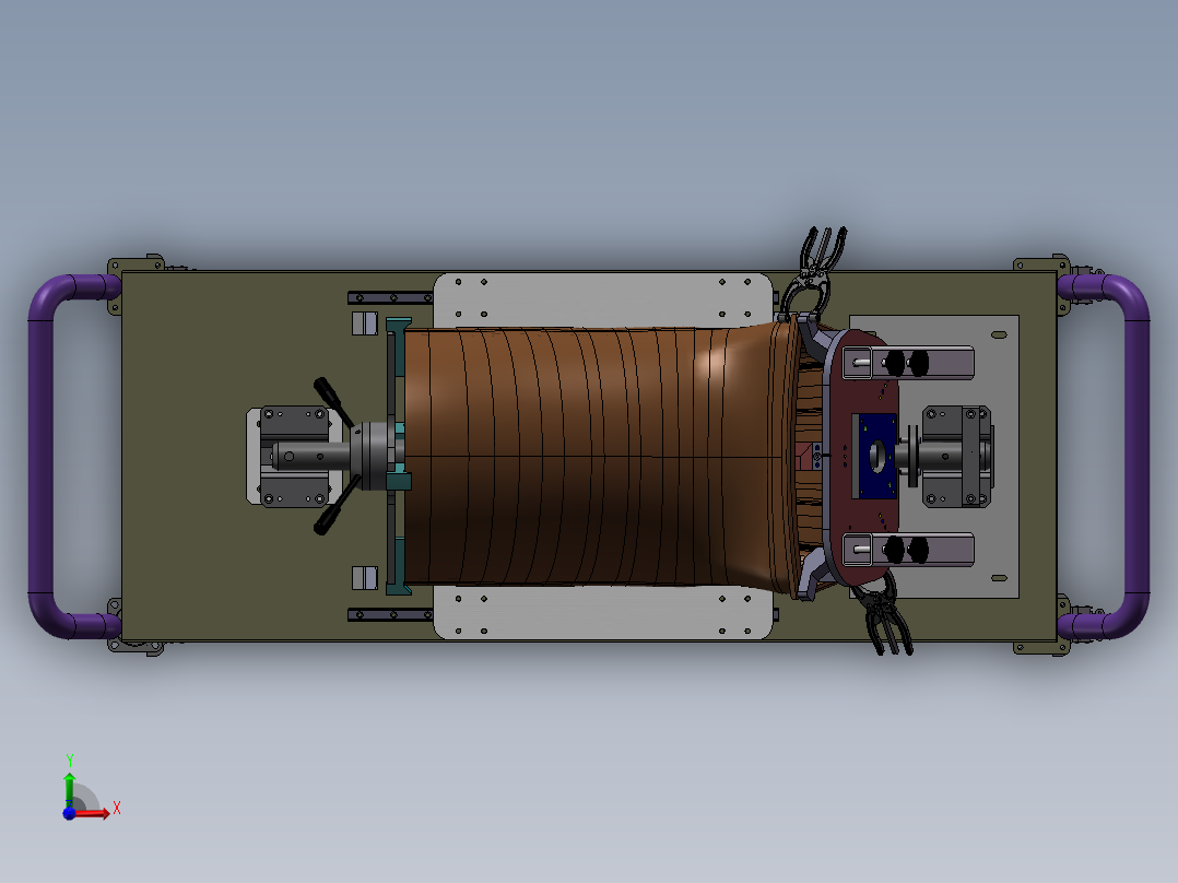 火焰筒安装台前视图