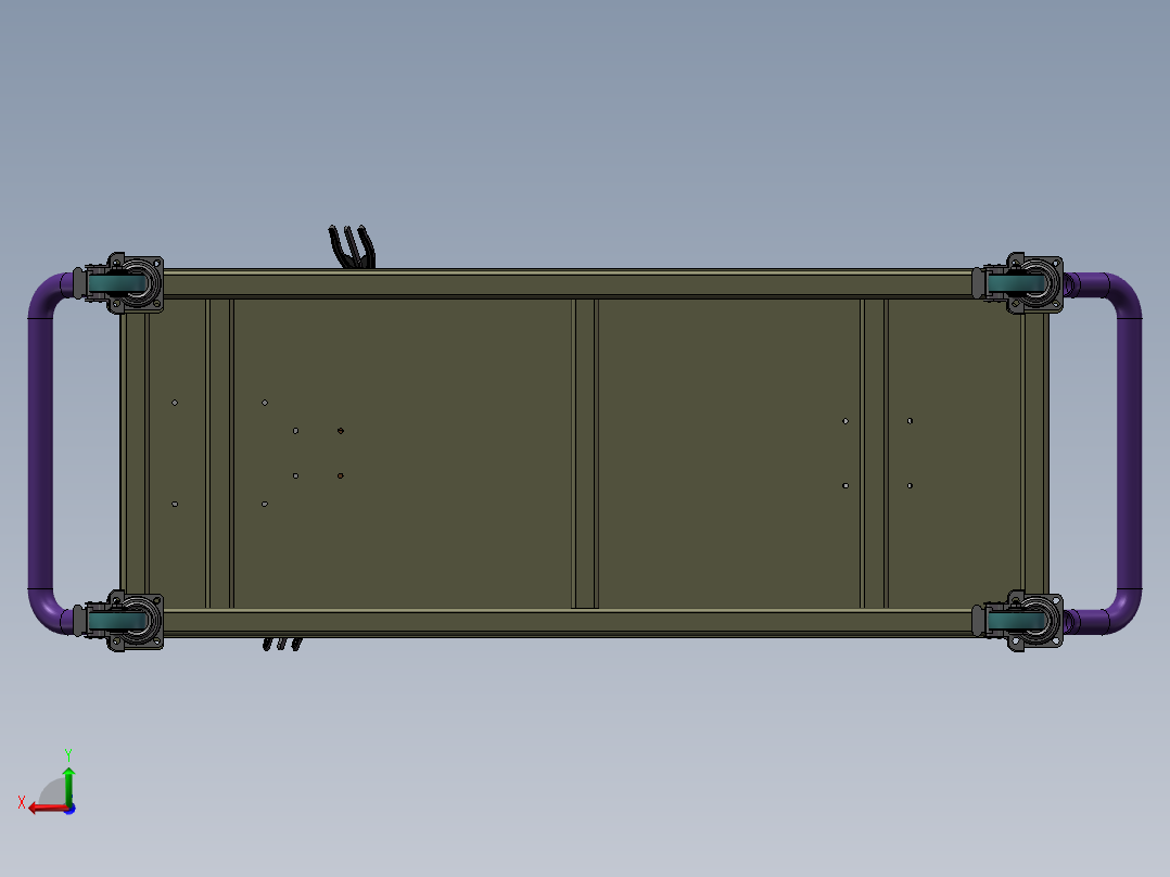 火焰筒安装台后视图