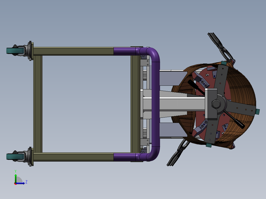 火焰筒安装台左视图