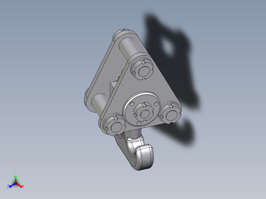 AUTOCAD 起重机吊钩3D模型