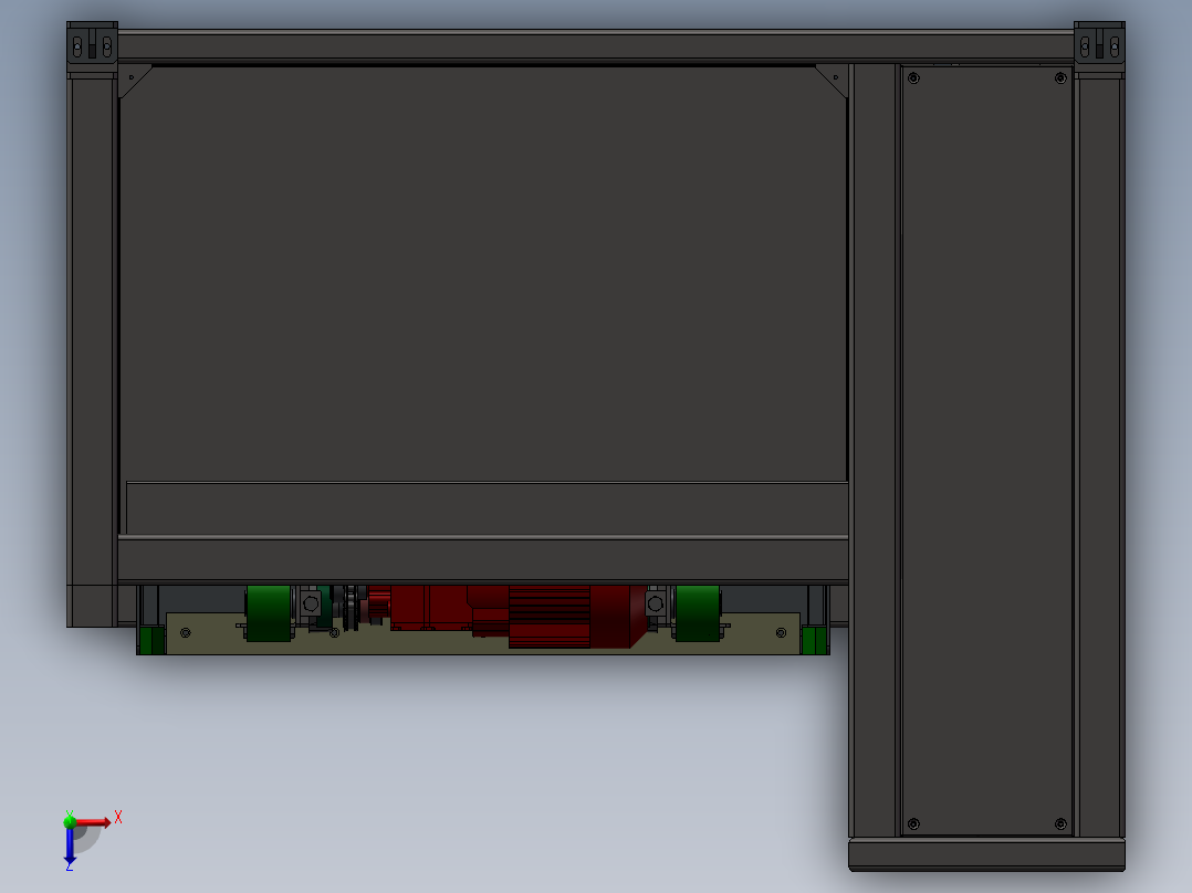 A19 返回线升降机 3D模型俯视图