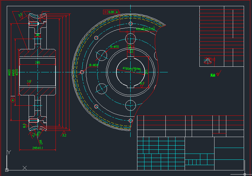 LH9-900拉丝机卷筒机构设计
