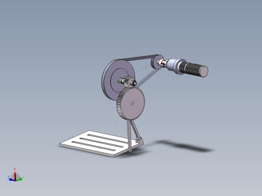 缝纫机脚踏式机械机构3d图纸 sw绘图代画 踏板曲柄摇杆结构3d模型