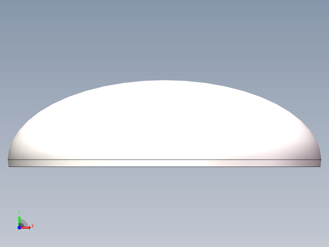 EHA椭圆形封头DN1100前视图