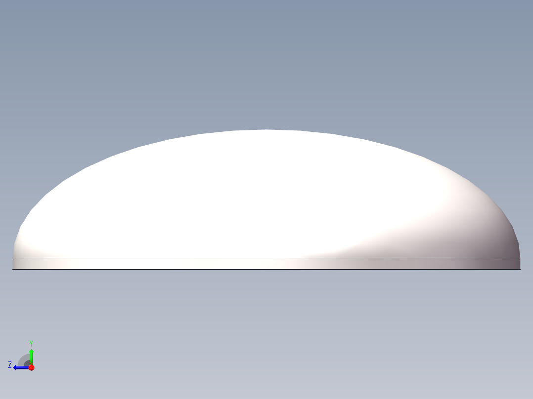 EHA椭圆形封头DN1100右视图