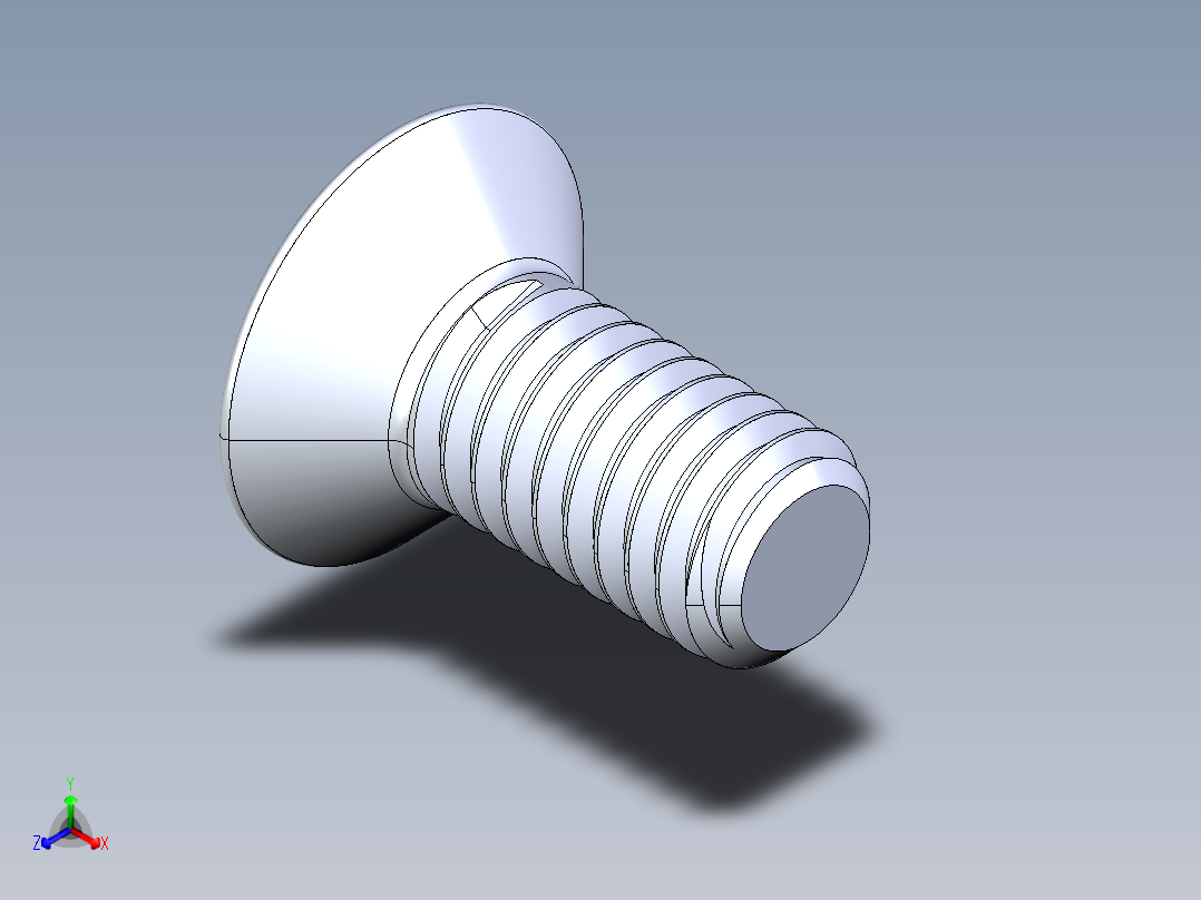 制沉头螺钉-M3_Countersunk_Screw_5.IGS