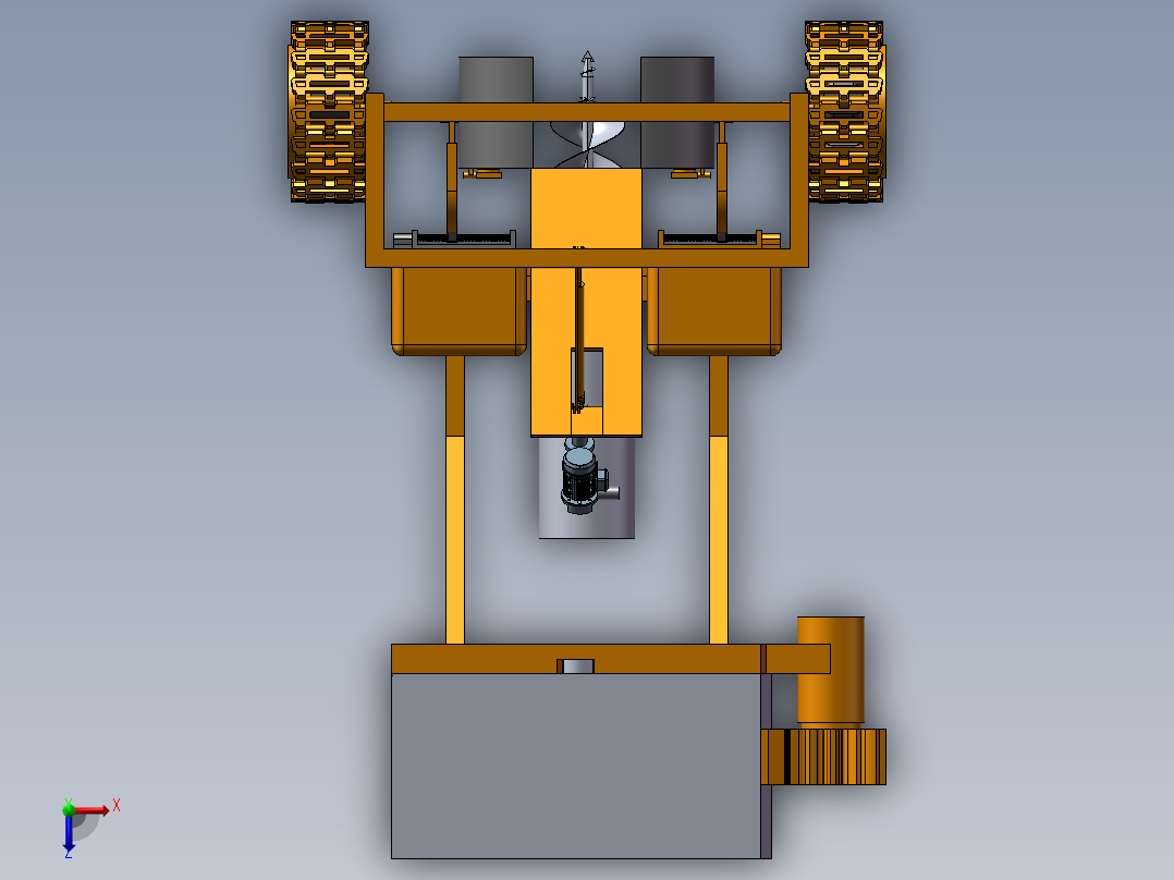 种植机器俯视图