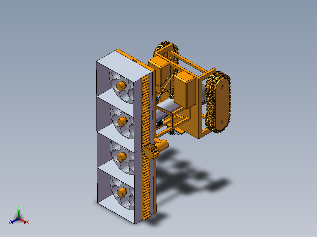 种植机器正等轴测图