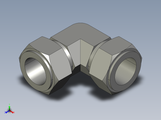卡套式工业通用硬管接头20_ebu-s正等轴测缩略图